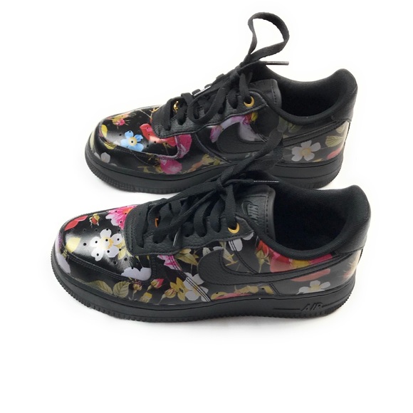 nike air force floral black